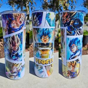 Vegeta Dragon Ball Z 20oz sublimation tumbler new